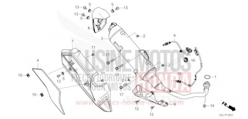 SILENCIEUX D'ECHAPPEMENT (ADV350AS,T) ADV350AT de 2026